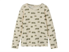 Lil Atelier turtledove train print top